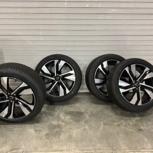 VOLVO XC40 2018-2024 20″ 5-Double Spoke Black Diamond Cut NEW WHEELS AND TIRES